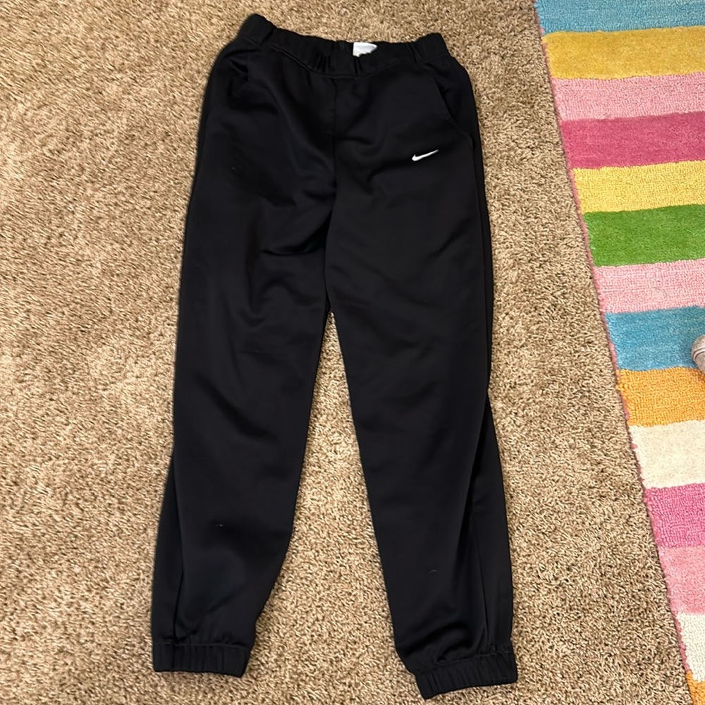 Black nike sweatpants kids size 10 girls